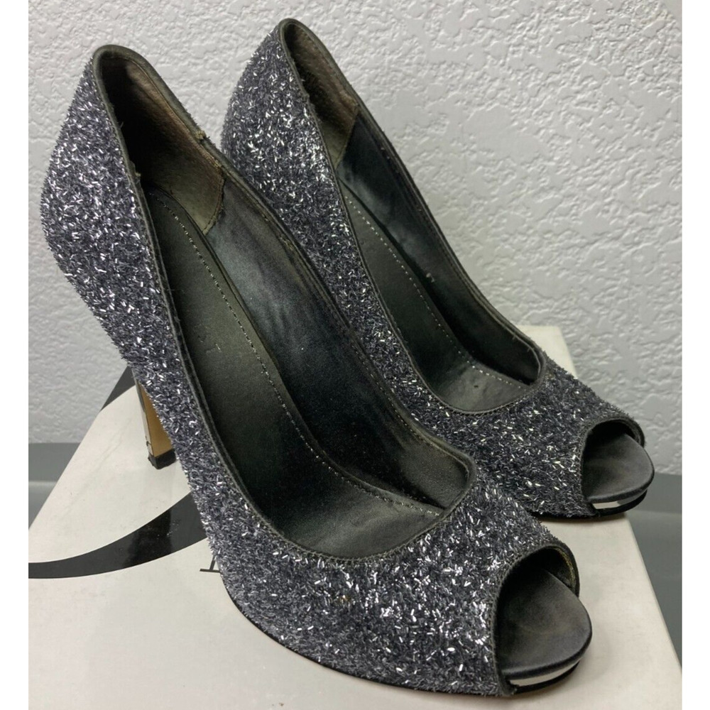 Nine West Pretty‎ Thing Open-toe Platform Heels Sz 6.5M